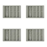 (2-Pack) Star Wars Han Solo in Carbonite Silicone Ice Trays / Chocolate Molds N4
