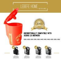 Lebefe 24K Gold Deluxe Reusable K-Cup Filter K-Carafe Filter for Keurig 1.0 and Keuring 2.0 K-Cup K-Carafe Replacement... N5