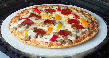 FibraMent-D Round Home Oven Pizza Baking Stone 15.5-Inches