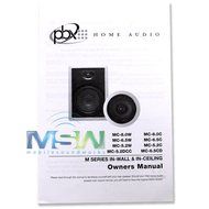 PBX (PowerBass) Home Audio MC-5.2W 5-1/4&quot; M-Series Integra Cinema 2-Way In-Wall Speakers N8