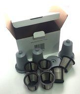 Reusable K Cup Filter Master Set - Includes 3 Holders &amp; 6 Mesh Filter Baskets - Fits B30 B40 B50 B60 B70 K10 K45... N8