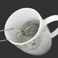 Stainless Steel Tea Ball Infuser Leaves Mesh Spoon Filter Squeeze Strainer (Style 1) N10