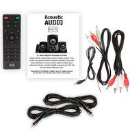 Acoustic Audio AA2170 Home 2.1 Speaker System FM Tuner USB Multimedia and 2 Ext. Cables N2