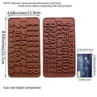 Candy Making Molds, 2PCS YYP [Letter/Alphabet and Number Shape Mold] Silicone Candy Molds for Home Baking - Reusable... N3