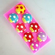 Anyana Lovely Mushroom Silicone Fondant Mold Cake Decorating Pastry Gum Pastry Tool Kitchen Tool Sugar Paste Baking... N2