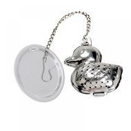 MAXGOODS Fine Duck Shape Stainless Steel Leaf Tea Infuser Filter Strainer Chain Ball Spoon