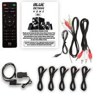 Blue Octave B54 Home Theater 5.1 Bluetooth Speaker System with Optical Input FM USB and 5 Ext. Cables N2