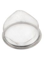 Stainless Steel Mesh Hole Design Tea Strainer 80mm Dia Silver Tone