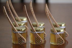 Flat Honey Dippers with Meant to Bee Engraving (25) N3
