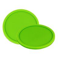 Fu Store Rubber Silicone Drink Coasters (Set of 2 Pieces), Black N17