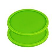 Fu Store Rubber Silicone Drink Coasters (Set of 2 Pieces), Black N18
