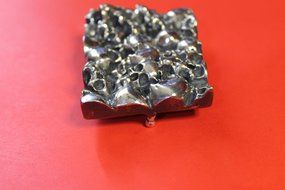 Sterling silver buckle 925 author's work (handiwork) N10