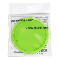 Fu Store Rubber Silicone Drink Coasters (Set of 2 Pieces), Black N19