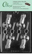CybrTrayd XX511-3BUNDLE Medium Pecker Pop Chocolate Candy Mold with Exclusive Copyrighted Chocolate Molding Instructions