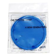 Fu Store Rubber Silicone Drink Coasters (Set of 2 Pieces), Black N21