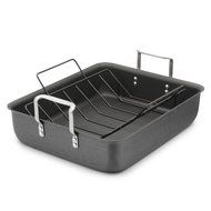 Calphalon Classic Hard Anodized 16-Inch Roasting Pan with Nonstick Rack N2