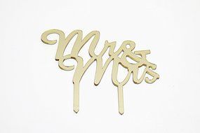 Elegant Gold Mr and Mrs Cake Topper - Luxury Wedding Cake Toppers - Finish Off Your Wedding Cake in Chic Style... N4