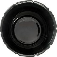 Carlisle 693103 Petal Mist Polycarbonate Bell Bowl, 3.4 qt. Capacity, 9.75 x 5.62", Black (Case of 4) N3