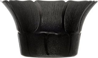 Carlisle 693103 Petal Mist Polycarbonate Bell Bowl, 3.4 qt. Capacity, 9.75 x 5.62", Black (Case of 4) N4