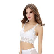 Bra Top ，Beautyvan Comfortable Fashion Women Lace Bra Strap Wrapped Chest Tank Crop Top New (White) N4