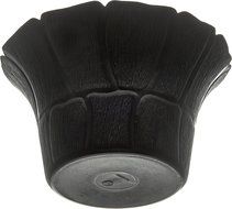 Carlisle 693103 Petal Mist Polycarbonate Bell Bowl, 3.4 qt. Capacity, 9.75 x 5.62", Black (Case of 4) N5