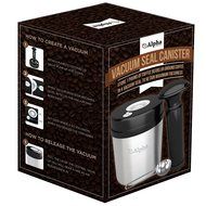 Coffee Storage Container. Best Vacuum Seal Canister For Whole Bean Or Ground. Solid Stainless Steel Vault And... N6