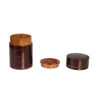 Geeklife&reg;Creative Retro Cherry Bark Wood Tea Caddy,Japanese Handcraft Tea Canister,Natural Wooden Tea Container... N10