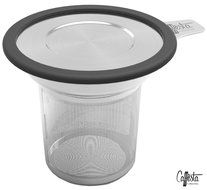 Caff&egrave;sta Stainless Steel Loose Leaf Tea Infuser with Silicone Grip Lid N4
