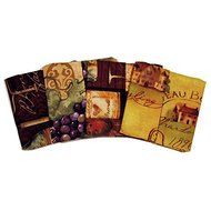 Wine Glass Coasters - Wine &amp; Vines Themed N2