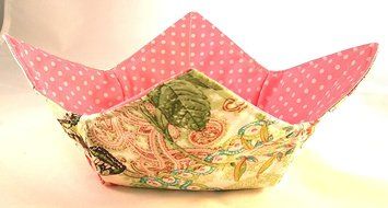 Microwave Bowl Cozy Butterflies/Roses/Dots N2