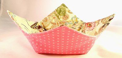Microwave Bowl Cozy Butterflies/Roses/Dots N3