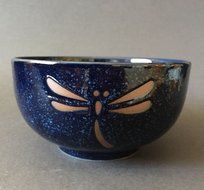 Japanese Namako Dragonfly Matcha Bowl Bamboo Scoop 80 Whisk Tea Ceremony Set N4