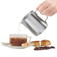Milk Pitcher, Eridge Stainless Steel Milk Cup Frothing Pitchers Durable Milk Frother Jug for Espresso Machine... N5