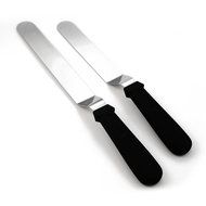 Professional 4-Piece Set of Offset &amp; Straight Stainless Steel Icing Spatulas - Perfect for Decorating Cakes, Pastries... N5