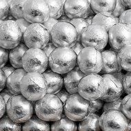 Foil Confectionery Wrapper (Silver) - Pack of 100 Candy Bar Wrappers without paper Backing - Folds and Wraps Well...