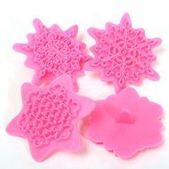 Snowflake Flower Stamp Cake Decorating Cutter Mold Mould Chocolate Cookie Pastry
