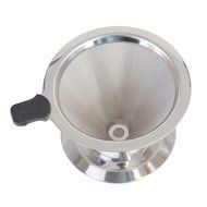 Tobete Stainless Steel Coffee Filter Reusable Pour Over Coffee Dripper Single Cup Make Tool N6