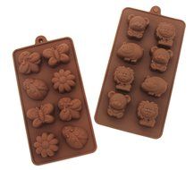 Sunniemart Set of 2 Non-Stick Candy Molds, Chocolate Molds,DIY Tools Silicone Molds, Forest Theme Animal and Insect... N2
