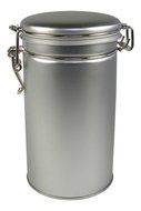 PureTea Latching Tea Tin, Tea Canister, Spice Storage Tins, Coffee Canister, Loose Leaf Tea, Stainless Steel Canister... N14