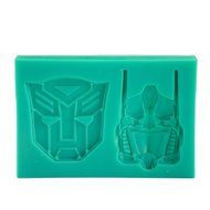 TANGCHU Candy Making Mold Silicone Cake Molds Transformers 3.85*2.63*0.55inch Green