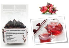 natural dry Roselle or Hibiscus tea flower beverage drinking for health high in vitamin C N2