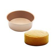 Kitchen Baking Cake Round Pan Mould Bakeware with Removable Bottom, Champagne, 8" N4