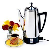 Classic Design, Elegant Model Stainless Steel Silver Coffeemaker, 12-Cup N3