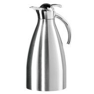 Oggi Allegra ( 2.1 Liter/ 68 Oz. ) Thermal Vacuum Carafe with Press Button Top and Stainless Steel Liner- White N3