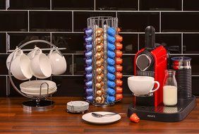 80 Nespresso Coffee Capsule Rotating Holder Stand Rack Dispenser Unbeatable Quality Guaranteed | Babavoom&reg; N80 N4