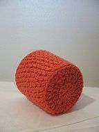 Handmade Crochet Ice Cream Pint Cozy in Coral N4