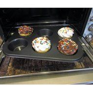 Evelots 6 Cup Non-Stick Metal Regular Muffin &amp; Cupcake Pan, Baking Supplies N4