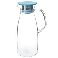 FORLIFE Mist Glass Ice Tea Jug , 50-Ounce, Red N4