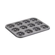 Cake Boss Novelty Nonstick Bakeware 12-Cup Star Molded Cookie Pan, Gray N3