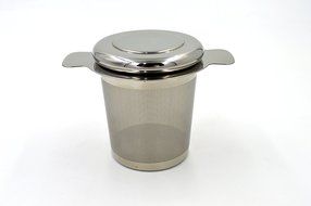 Green Leaf Spirit Tea Infuser - Double Handle Tea Infuser Strainer 304 Stainless Steel - Tea Infuser with Lid... N3